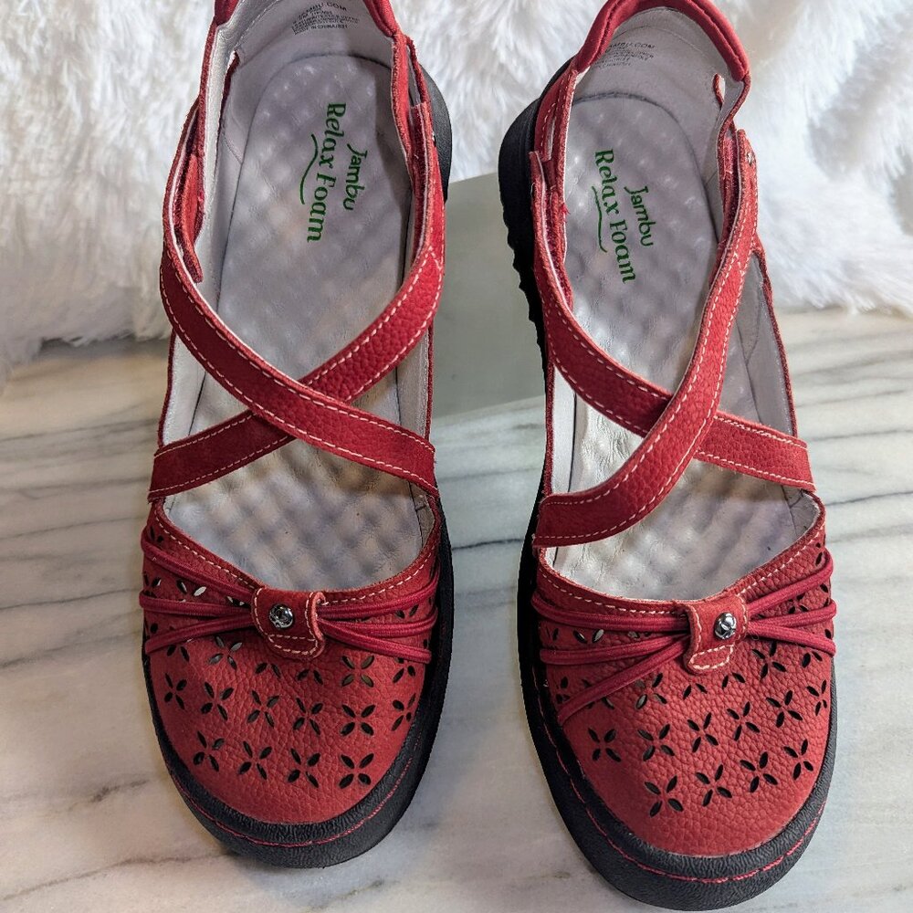 Jambu red leather sz 8.5